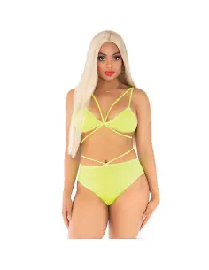 LEG AVENUE TOP BRAGAS CON TIRANTES AMARILLO
