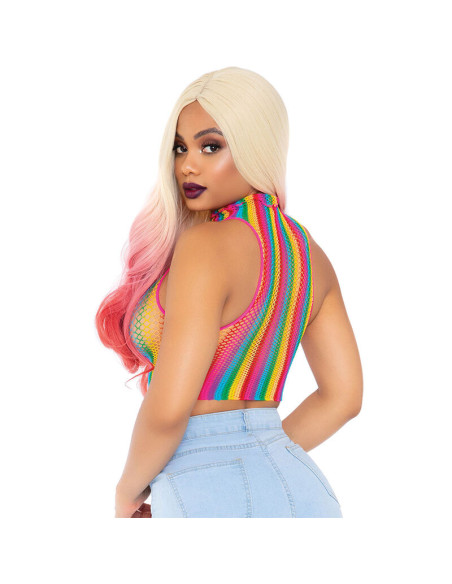 LEG AVENUE TOP DE REJILLA MULTICOLOR LEG AVENUE TOP DE REJILLA MULTICOLOR