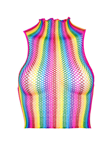 LEG AVENUE TOP DE REJILLA MULTICOLOR