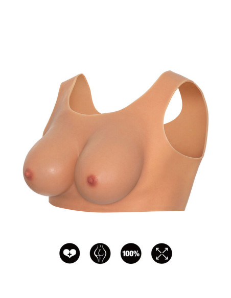 HIDDEN DESIRE ALTER EGO TOP DE PECHO VESTIBLE COPA D NATURAL