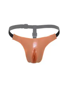 HIDDEN DESIRE ALTER EGO TANGA VAGINA ABIERTA AJUSTABLE NATURAL