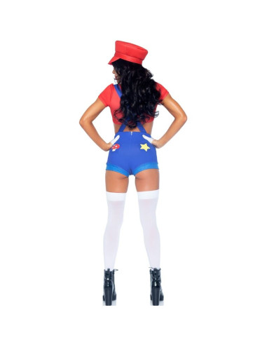 LEG AVENUE DISFRAZ SEXY MARIO BROS ROJO AZUL S