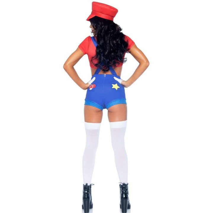 LEG AVENUE DISFRAZ SEXY MARIO BROS ROJO AZUL M