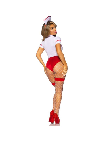 LEG AVENUE DISFRAZ ENFERMERA SEXY ROJO BLANCO S