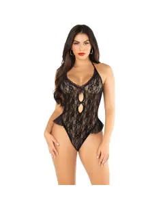 LEG AVENUE BODY CON LAZOS Y VOLANTES NEGRO TALLA UNICA