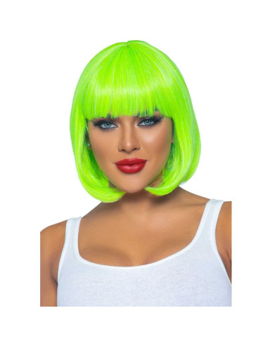 LEG AVENUE PELUCA BOB FLUORESCENTE VERDE NEON