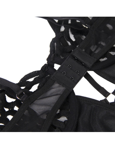 SUBBLIME 954055 BODY SEXY DE ENCAJE NEGRO S M