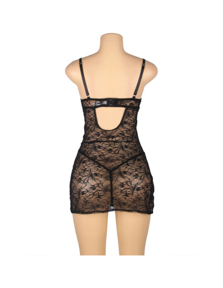 SUBBLIME 954185 BABYDOLL DE ENCAJE CON TIRANTES AJUSTABLES NEGRO S M SUBBLIME 954185 BABYDOLL DE ENCAJE CON TIRANTES AJUSTABLES NEGRO S M