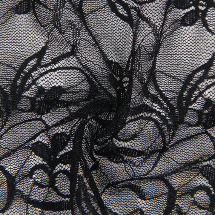 SUBBLIME 954185 BABYDOLL DE ENCAJE CON TIRANTES AJUSTABLES NEGRO S M