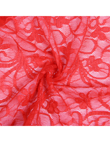 SUBBLIME 954208 BABYDOLL DE ENCAJE CON TIRANTES AJUSTABLES ROJO S M SUBBLIME 954208 BABYDOLL DE ENCAJE CON TIRANTES AJUSTABLES ROJO S M