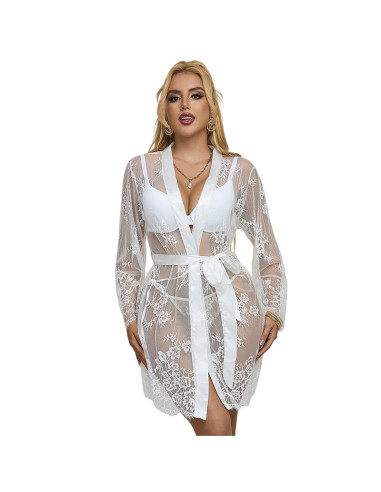 SUBBLIME 954369 CAMISON DE MANGA LARGA CON DISENO FLORAL BLANCO S M