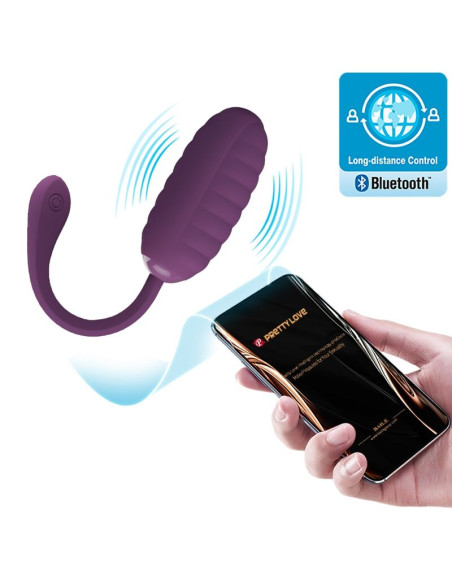 PRETTY LOVE CASPER HUEVO VIBRADOR RECARGABLE MORADO