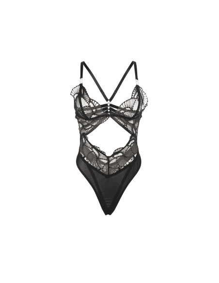 SUBBLIME 955212 BODY TRANSPARENTE CON ENCAJE HUECO NEGRO S M SUBBLIME 955212 BODY TRANSPARENTE CON ENCAJE HUECO NEGRO S M