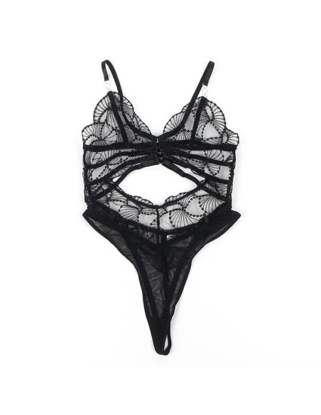 SUBBLIME 955212 BODY TRANSPARENTE CON ENCAJE HUECO NEGRO S M SUBBLIME 955212 BODY TRANSPARENTE CON ENCAJE HUECO NEGRO S M