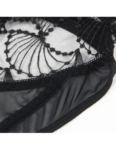 SUBBLIME 955212 BODY TRANSPARENTE CON ENCAJE HUECO NEGRO S M