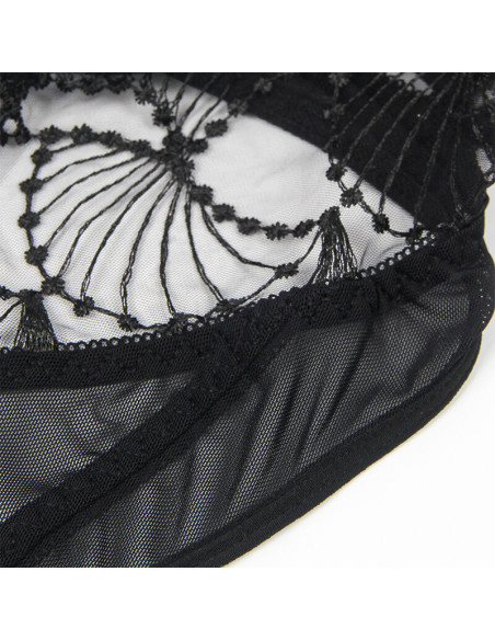 SUBBLIME 955212 BODY TRANSPARENTE CON ENCAJE HUECO NEGRO S M SUBBLIME 955212 BODY TRANSPARENTE CON ENCAJE HUECO NEGRO S M