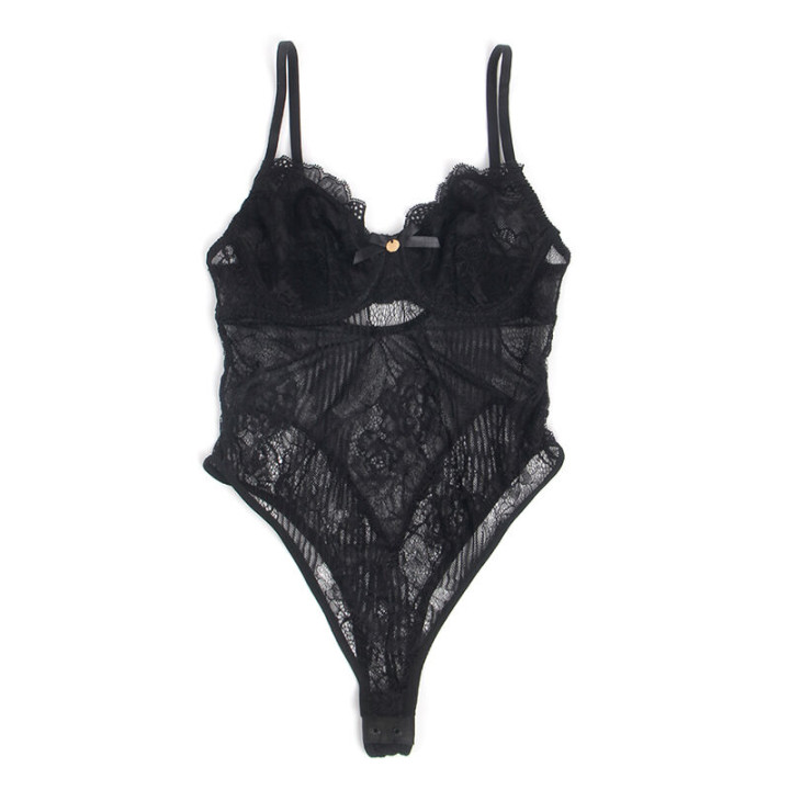 SUBBLIME 955618 BODY DE ENCAJE CON CIERRE INFERIOR NEGRO S M