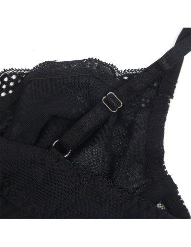 SUBBLIME 955618 BODY DE ENCAJE CON CIERRE INFERIOR NEGRO S M