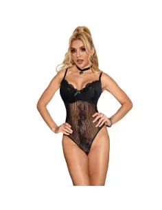 SUBBLIME 955625 BODY DE ENCAJE CON CIERRE INFERIOR NEGRO L XL