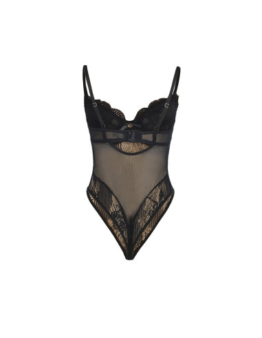 SUBBLIME 955625 BODY DE ENCAJE CON CIERRE INFERIOR NEGRO L XL