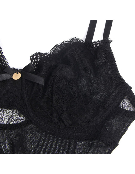 SUBBLIME 955625 BODY DE ENCAJE CON CIERRE INFERIOR NEGRO L XL SUBBLIME 955625 BODY DE ENCAJE CON CIERRE INFERIOR NEGRO L XL