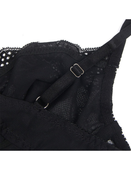 SUBBLIME 955625 BODY DE ENCAJE CON CIERRE INFERIOR NEGRO L XL SUBBLIME 955625 BODY DE ENCAJE CON CIERRE INFERIOR NEGRO L XL