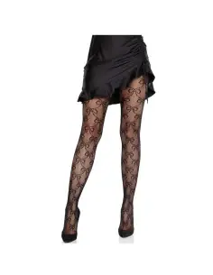 LEG AVENUE MALLAS DE RED CON LAZO NEGRO
