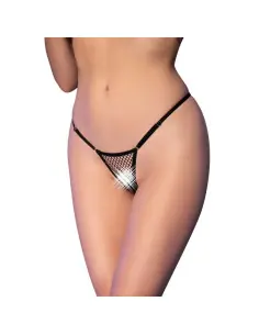 CHILIROSE CR 4856 MICRO TANGA REJILLA NEGRO L XL