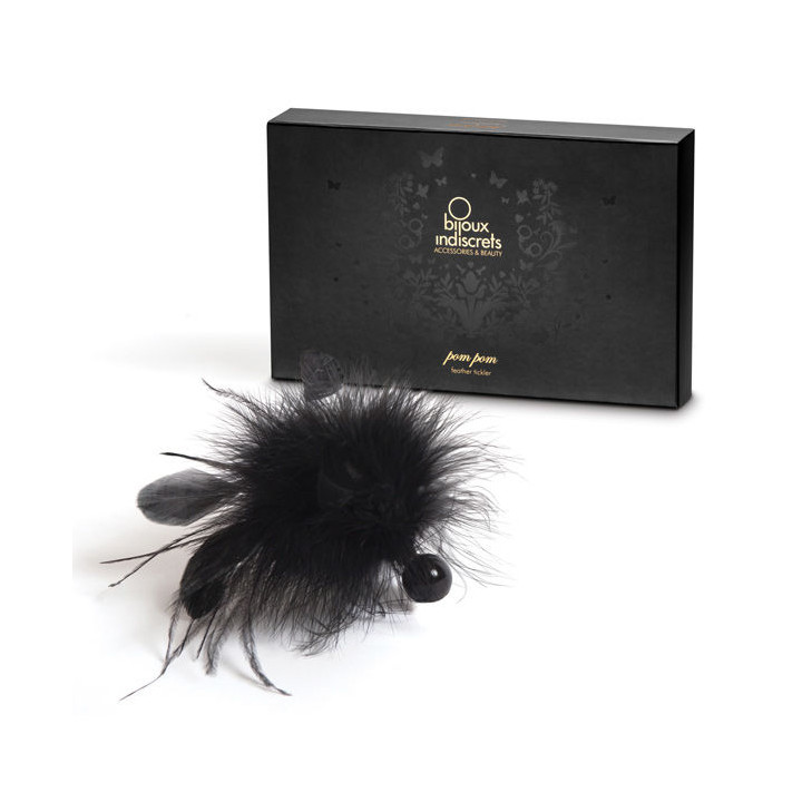 BIJOUX POM POM PLUMERO DE PLUMAS