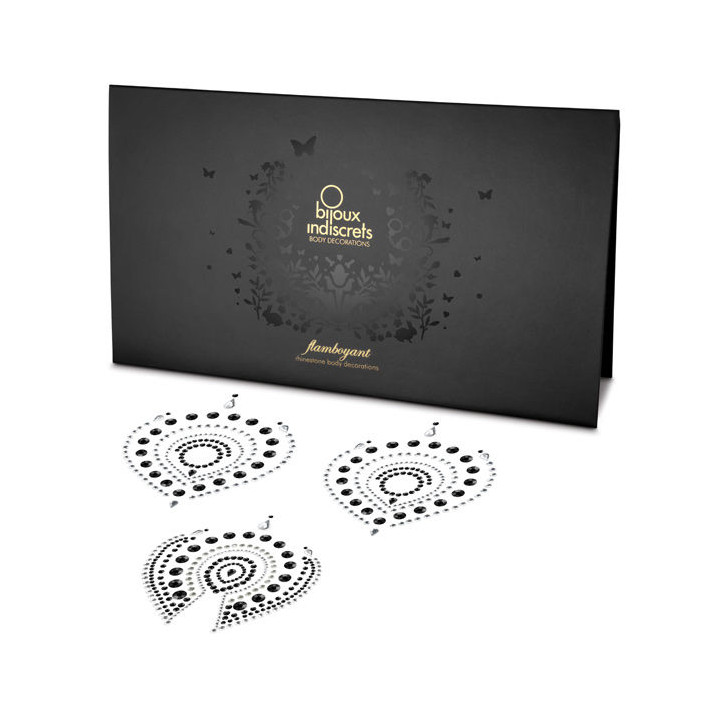 BIJOUX INDISCRETS FLAMBOYANT NEGRO PLATA