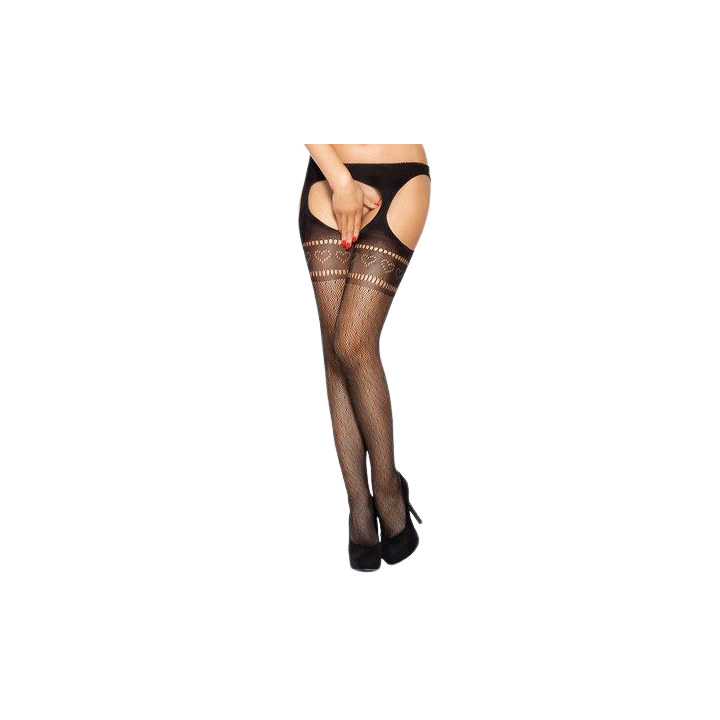 PASSION MEDIAS CON LIGUERO BS002 BLACK