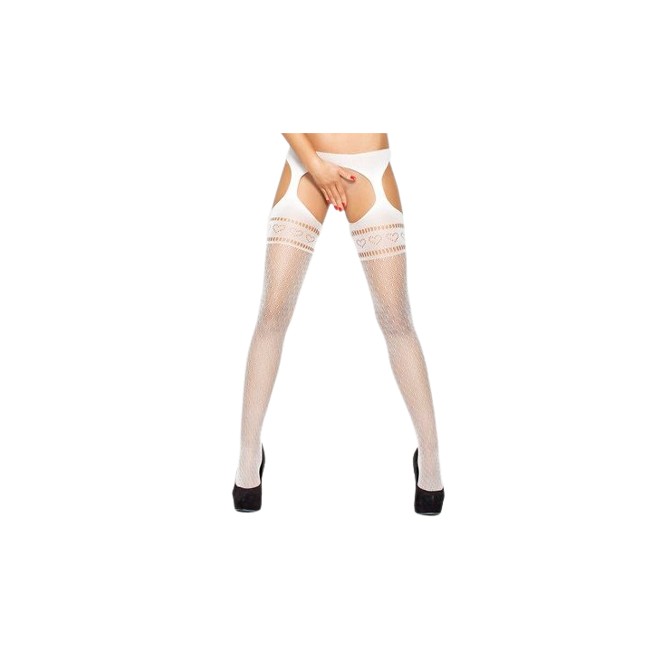 PASSION MEDIAS CON LIGUERO BS002 BLANCO