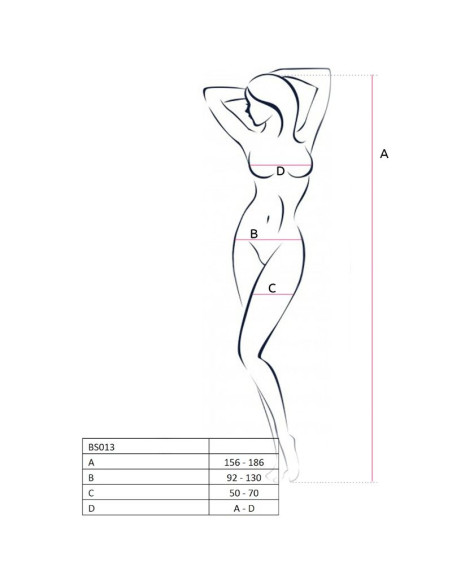 PASSION WOMAN BS013 BODYSTOCKING BLANCO TALLA UNICA PASSION WOMAN BS013 BODYSTOCKING BLANCO TALLA UNICA