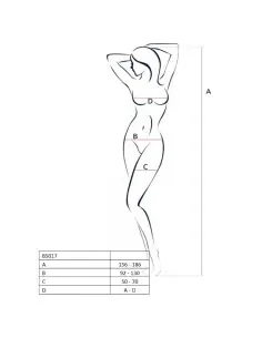 PASSION WOMAN BS017 BODYSTOCKING BLANCO TALLA UNICA 2