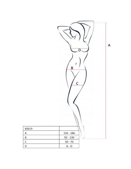 PASSION WOMAN BS019 BODYSTOCKING NEGRO TALLA UNICA PASSION WOMAN BS019 BODYSTOCKING NEGRO TALLA UNICA