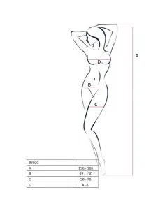 PASSION WOMAN BS020 BODYSTOCKING NEGRO TALLA UNICA 2