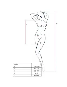 PASSION WOMAN BS025 BODYSTOCKING ESTILO VESTIDO BLANCO TALLA UNICA 2