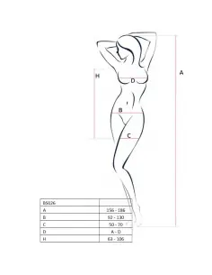 PASSION WOMAN BS026 BODYSTOCKING ESTILO VESTIDO BLANCO TALLA UNICA 2