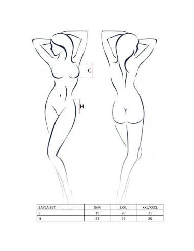 PASSION WOMAN SAYLA SET NEGRO TALLA S M