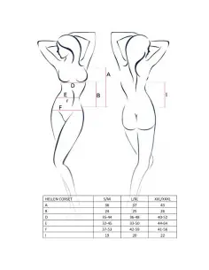 PASSION WOMAN HELLEN CORSET NEGRO TALLA S M 2
