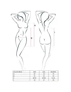 PASSION WOMAN HELLEN VESTIDO Y TANGA TALLA L XL 2