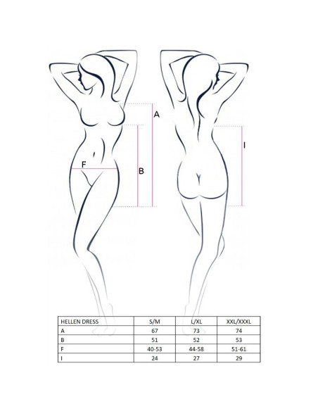 PASSION WOMAN HELLEN VESTIDO Y TANGA TALLA L XL PASSION WOMAN HELLEN VESTIDO Y TANGA TALLA L XL