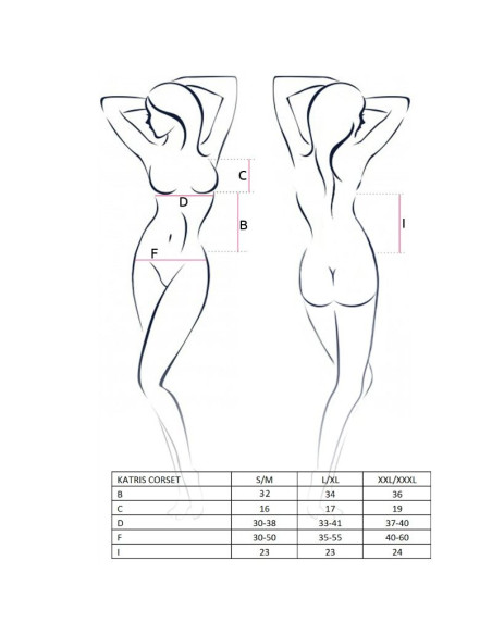 PASSION WOMAN KATRISS CORSET NEGRO TALLA L XL