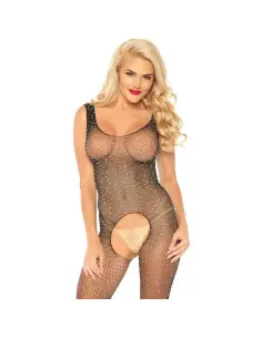 LEG AVENUE BODYSTOCKING CON ABERTURA Y BRILLANTES TU 2