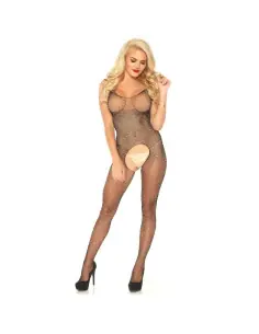 LEG AVENUE BODYSTOCKING CON ABERTURA Y BRILLANTES TU