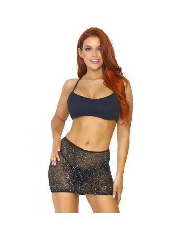 LEG AVENUE VESTIDO CONVERTIBLE DE TUBO NEGRO TU