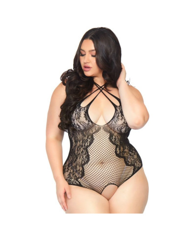 LEG AVENUE TEDDY CON ABERTURA 1X 2X