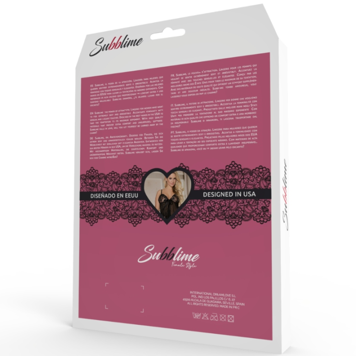 SUBBLIME CORSET TIRAS L XL