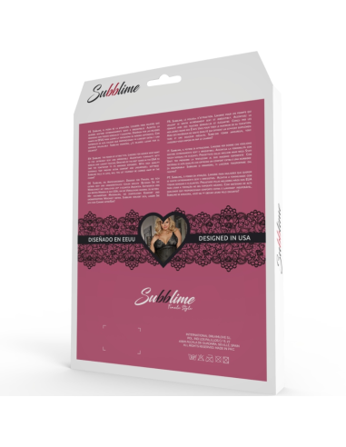 SUBBLIME SET DRESS TOP Y TANGA NEGRO TALLA GRANDE