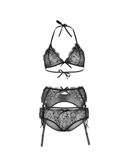 LEG AVENUE SET DE TRES PIEZAS CON BRILLANTES M LEG AVENUE SET DE TRES PIEZAS CON BRILLANTES M